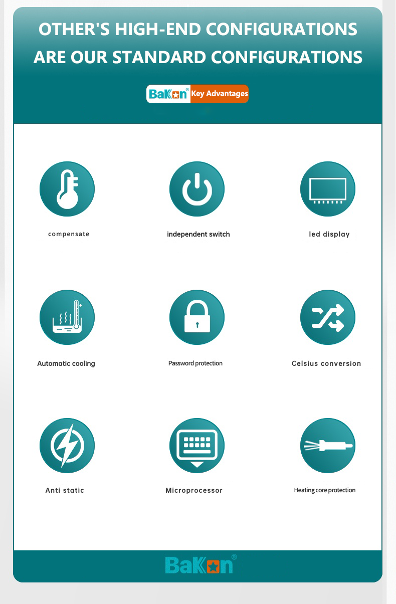 BK8586D 2-in-1 air gun soldering station 8