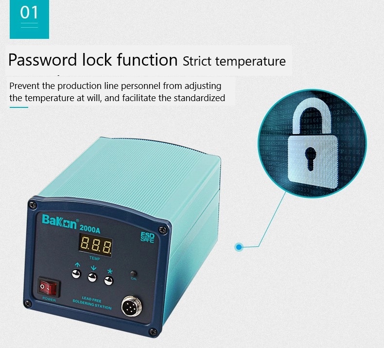 BK2000A Eddy current heating intelligent lead-free soldering station 2