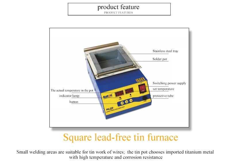 BK201/202/203/204 solder pot soldering tin stove 4