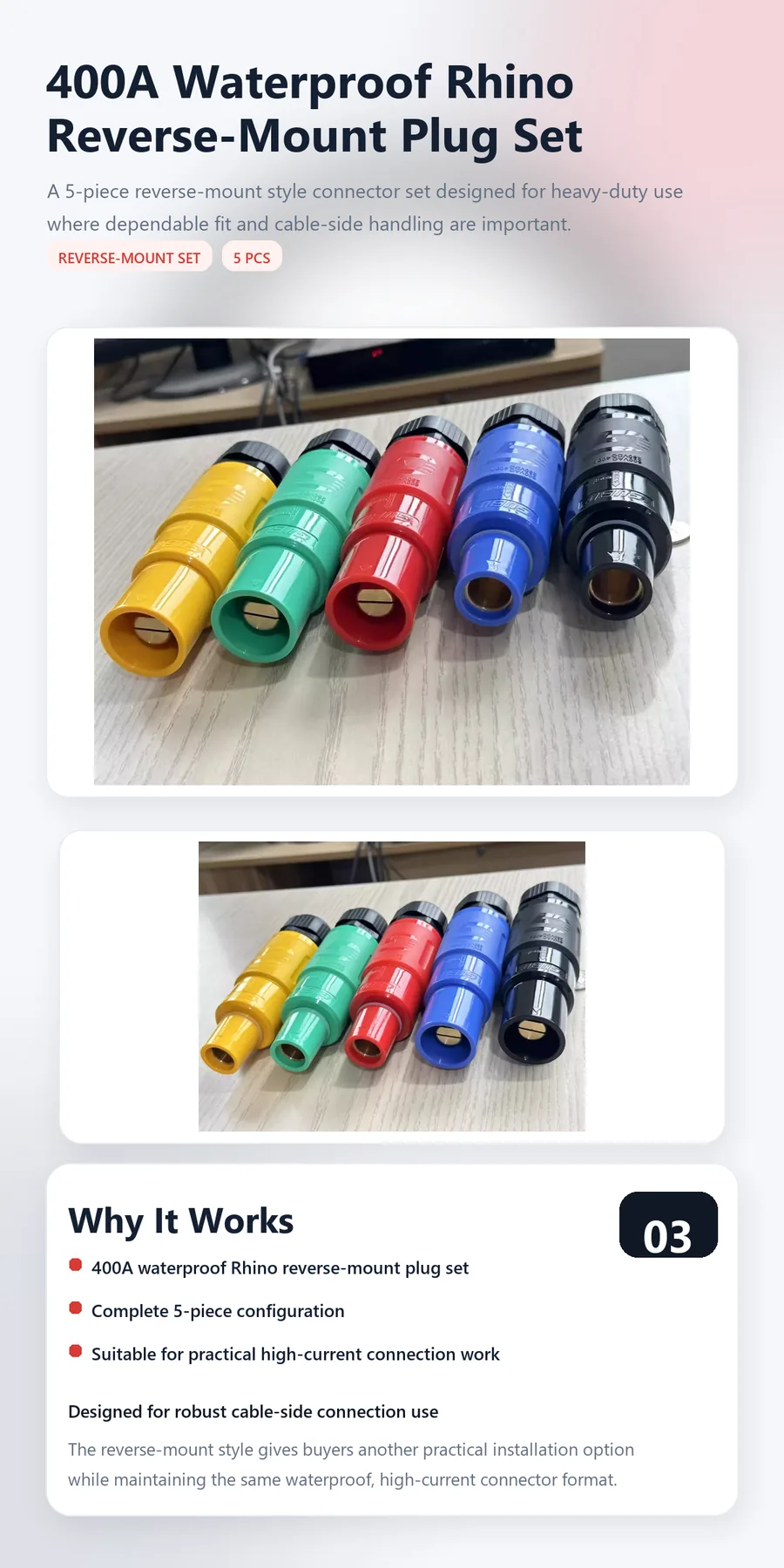 400A US-Standard Waterproof Rhino Plug 3