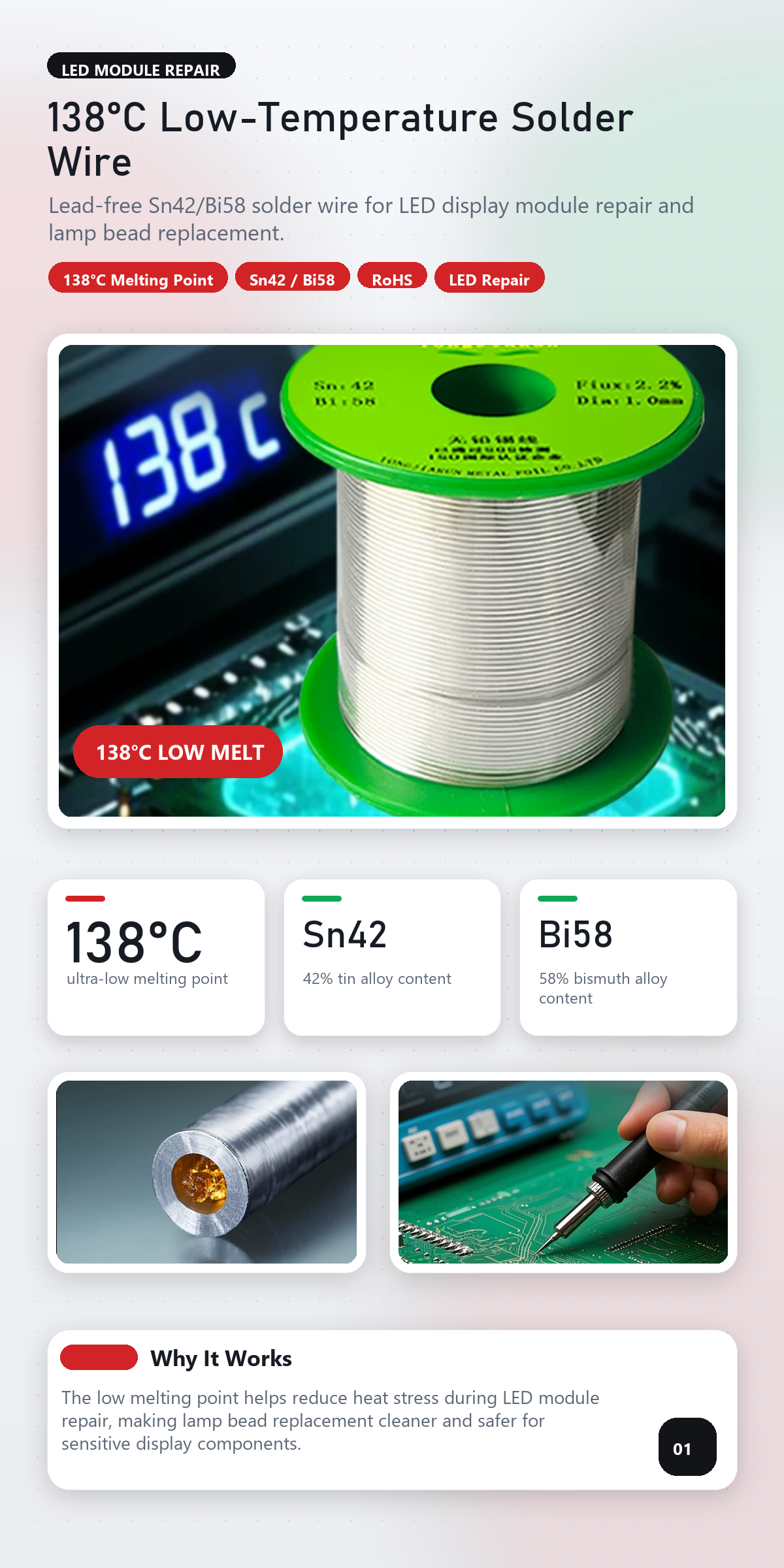 Low-temperature Tin wire 1