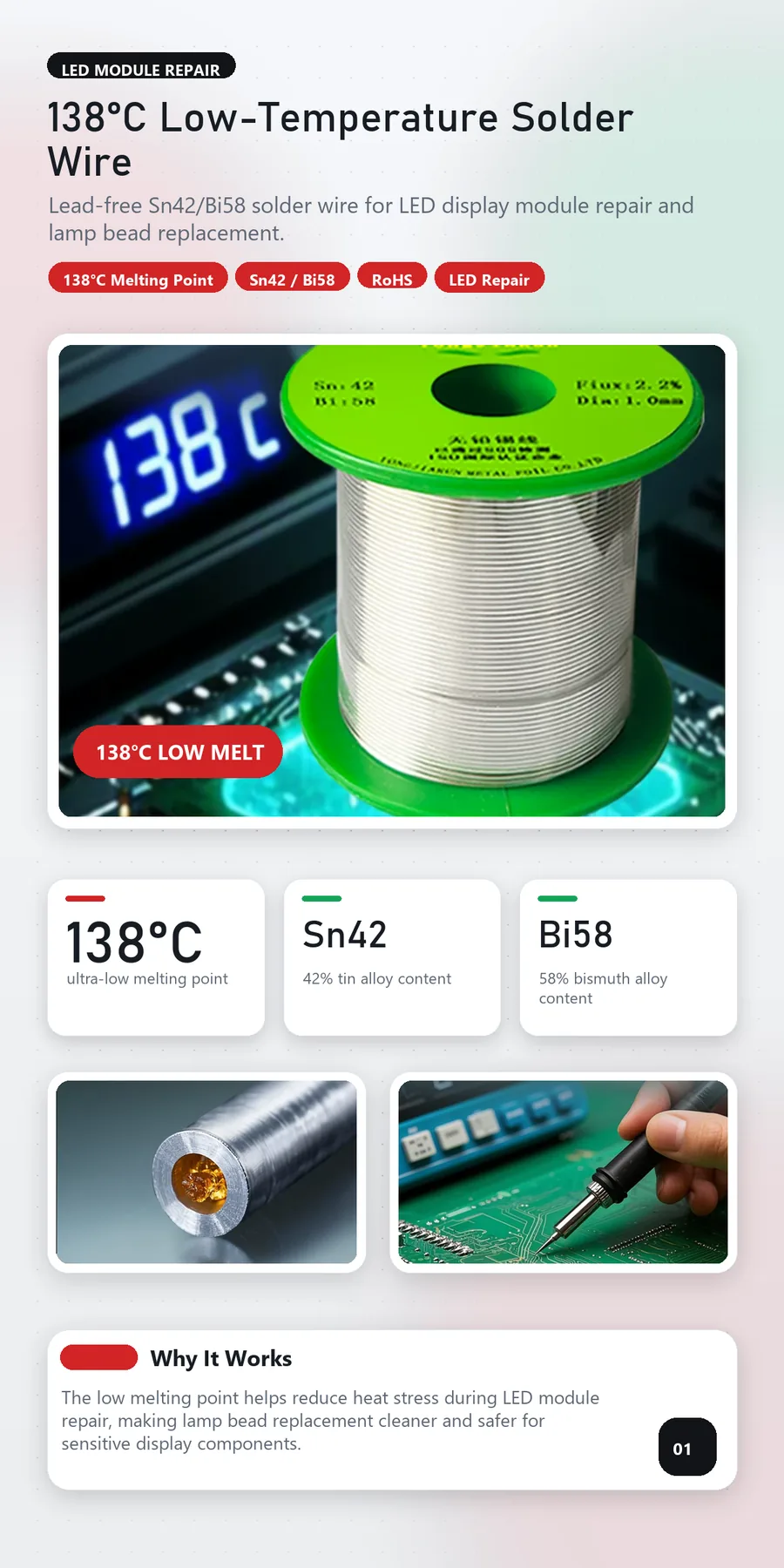 Low-temperature Tin wire 1