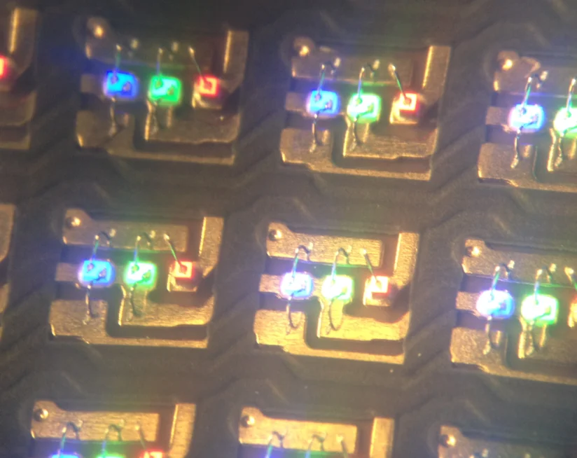 Integrated COB chip layout schematic diagram.